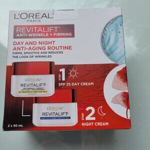L'Oreal Revitalift Anti-Wrinkle + Firming Cream Day and Night Routine 2x50 ml